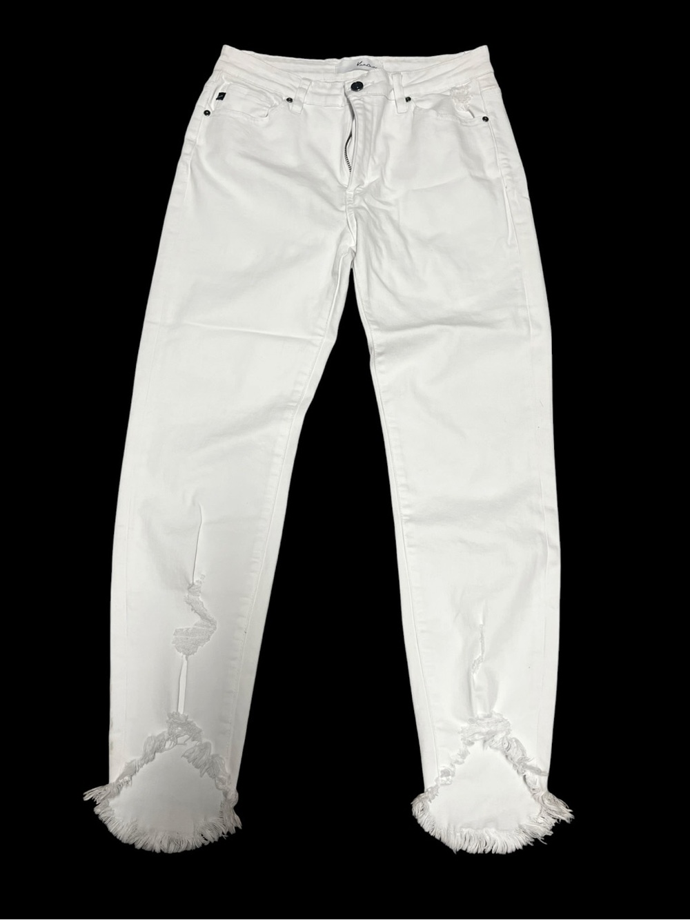 KanCan White Mid-Rise White Summer Jeans